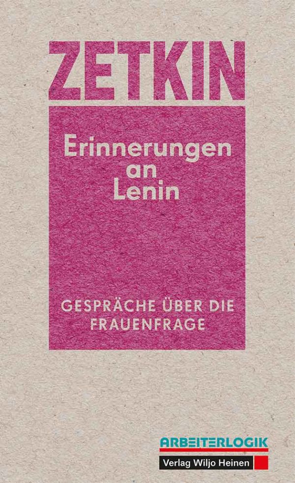 Cover: Clara Zetkin »Erinnerungen an Lenin«