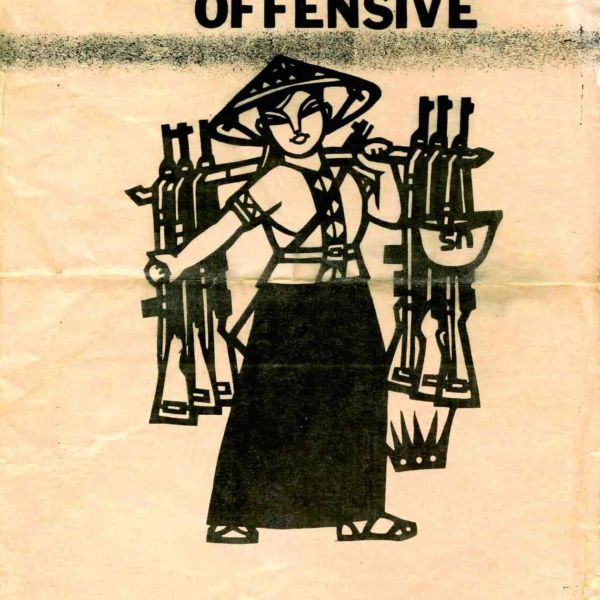 Postkarte »People´s Offensive Spring ´72« (Flugblatt-Repro Anti-Vietnamkrieg)